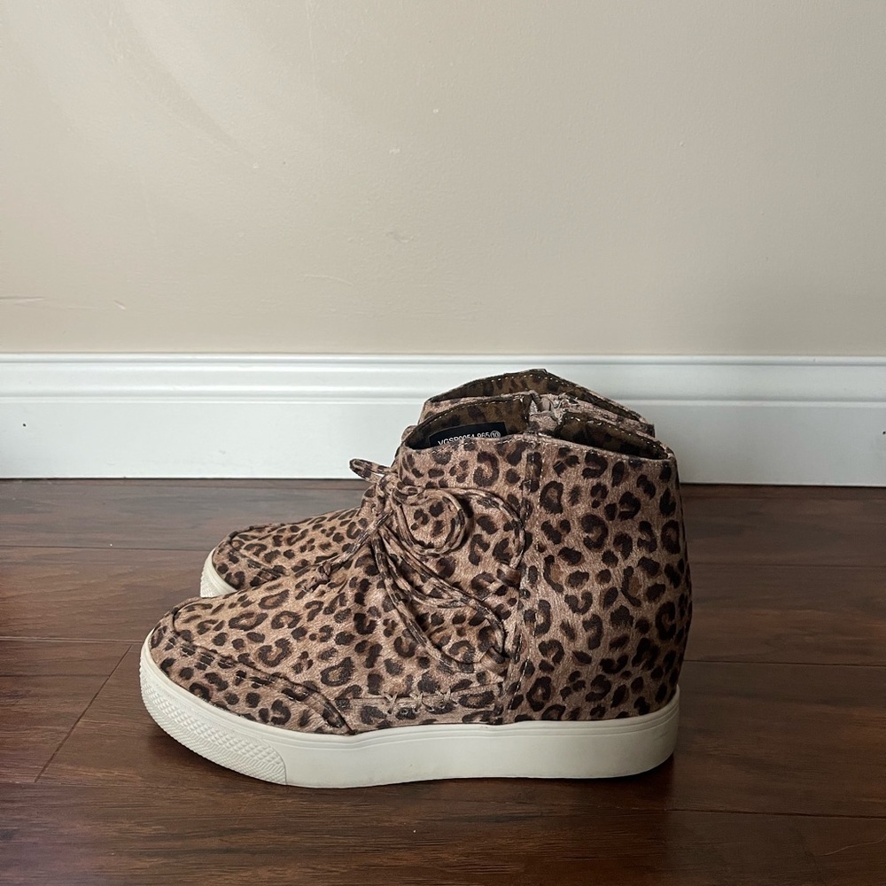 Very G Ursula Wedge Leopard print shoe-Size 9 - Picture 4 of 11